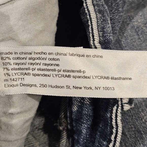 Eloquii Size 24V (Viola Fit) Stretch Denim Jeans High Rise Med Wash Tapered Leg - Picture 5 of 11